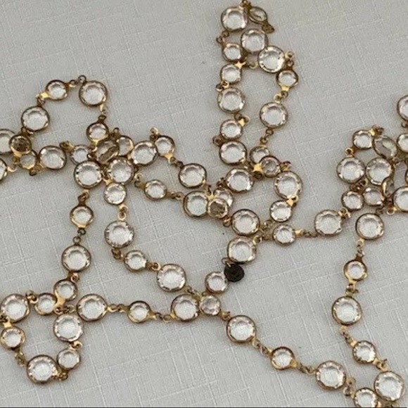 💠💠💠💯 Authentic CHANEL crystal sautoir NECKLACE - Picture 1 of 6